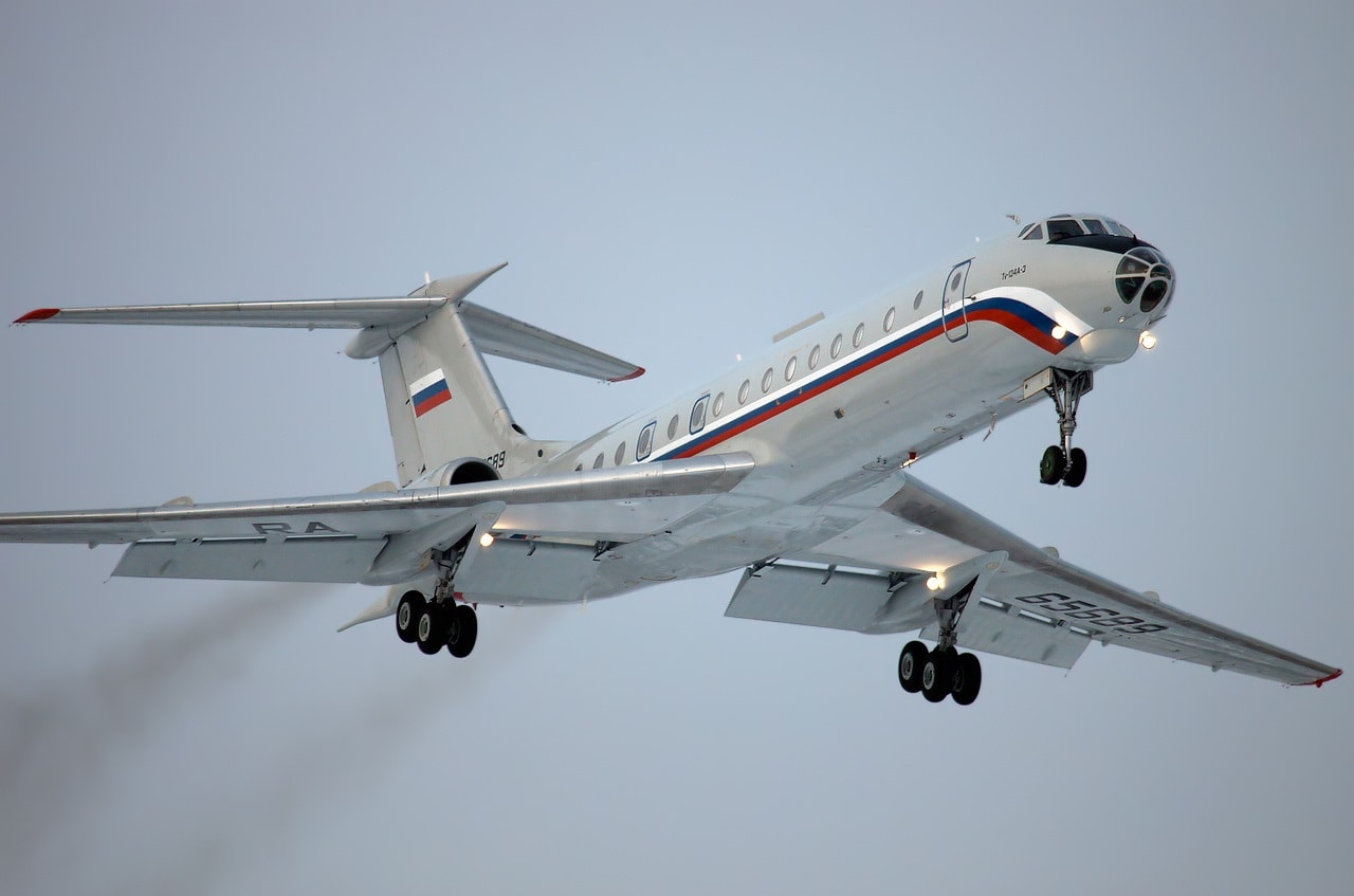 самолет Ту-134А Бакланы, авиация России, правительственные перевозки